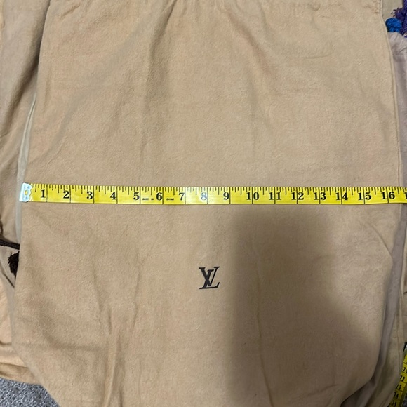 LOUIS VUITTON MONOGRAM DRAW STRING DUST BAG AUTHENTIC - Picture 3 of 4